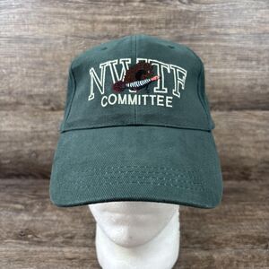 NWTF Hat Cap Strap Back Green Committee Conservation Embroidered Turkey Mens